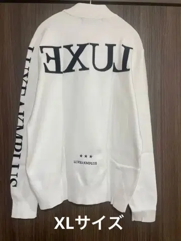 LUXE AMPLUS 화이트 하이넥 스웨터