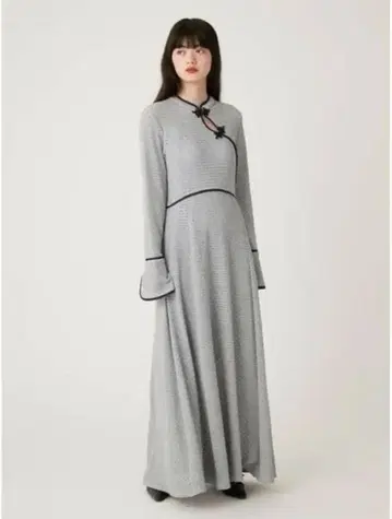 Lily Brown 레이스 차이나 원피스 아이스 블루 스카이블루