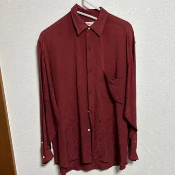 TETSU COMME CA DU MODE 버건디 긴팔 셔츠