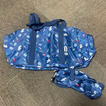 무민 파우치 포함 2WAY 접이식 보스턴 백