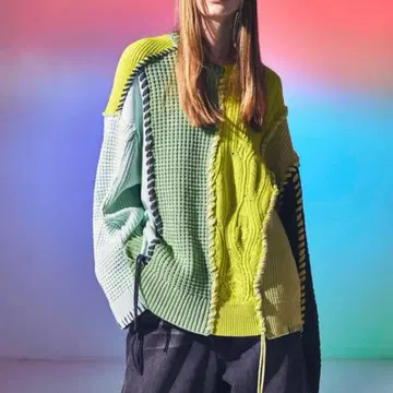 MAISON SPECIAL 오니 와플 니트 풀오버