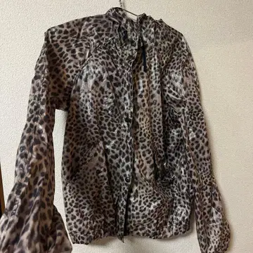 soeur 애니멀 프린트 나일론 후드티