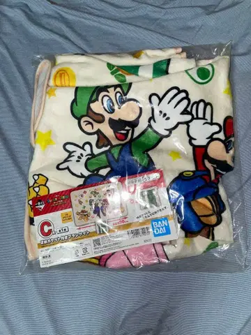 슈퍼 마리오 1번 복권 c상 수납 포켓 포함 담요