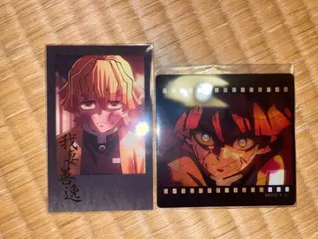 귀멸의 칼날 다이닝 필름풍 클리어 카드 폴라로이드풍 브로마이드 젠이츠