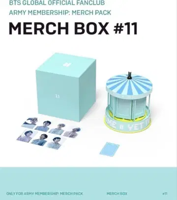 BTS MERCH BOX 11 머치박스 회전목마 오르골