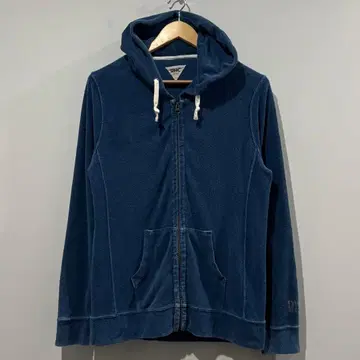 새상품급 론 헤르만 고베 5주년 인디고 파일 지퍼 후드티 L 로고