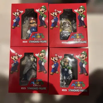 슈퍼 마리오 피규어 전 4종 컴프 마리오 루이지 와루이지 와리오