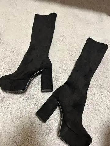 ESPERANZA 락모리 롱 부츠 블랙 S 사이즈