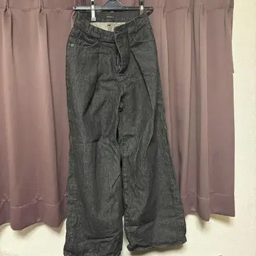 JEANASIS 다크 그레이 데님 팬츠 S 사이즈