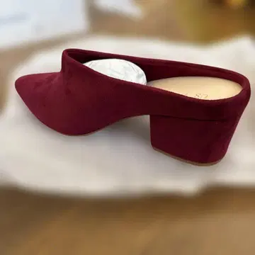 [Allegra K] 뮬 청키힐 와이드 힐 포인티드