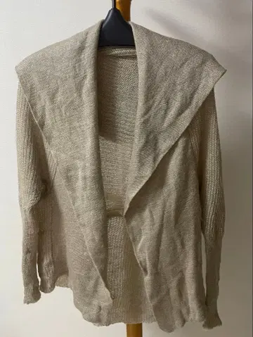 THE SHOP TK MIXPICE 후드 부착 베이지 가디건 겉옷