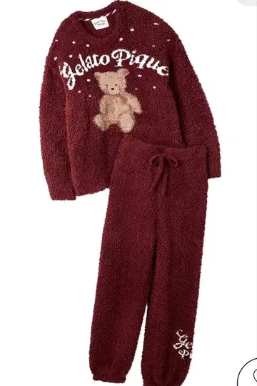 젤라또피케 홀리데이 스노우 베어 자카드 풀오버&롱팬츠 미개봉