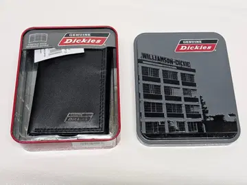 Dickies 블랙 3단 폴더형 지갑