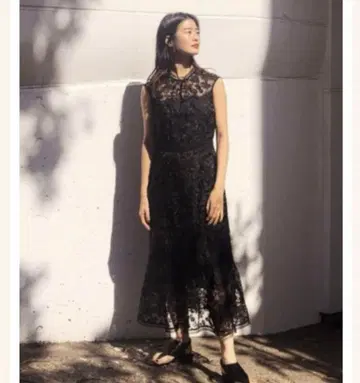 프레이 아이디 오간자 자수 원피스