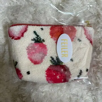 [ 새상품 미개봉 ] FEILER 스트로베리 도트 보트형 파우치