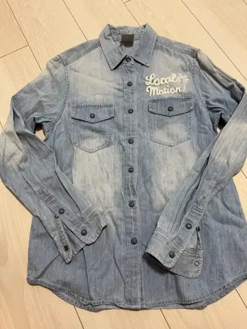 Local Motion 데님 셔츠 긴팔 M