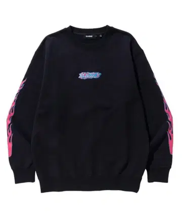 프레임 프린트 크루넥 맨투맨 L 블랙