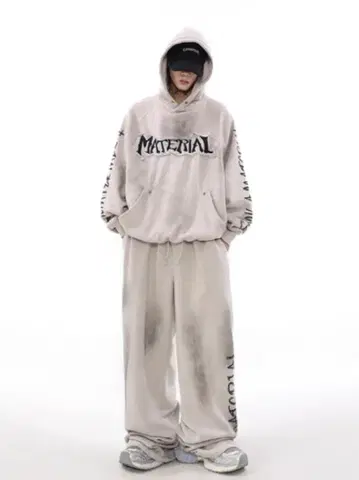 MATERIAL 후드티 상하의 세트