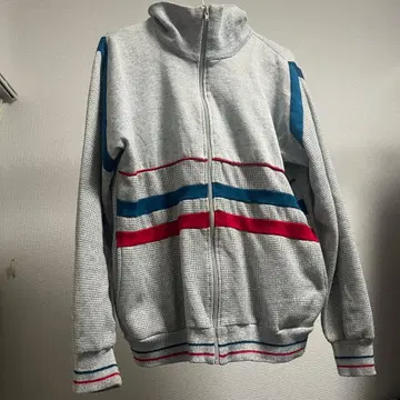 그레이 트랙 자켓 후드티 저지 집업