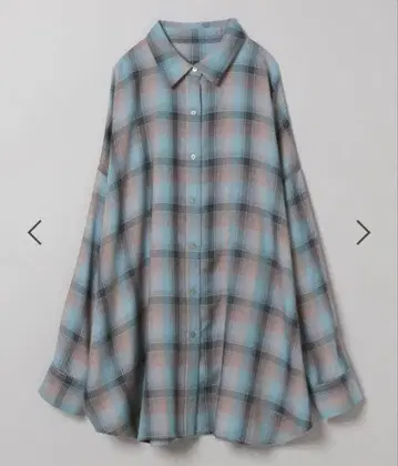 JEANASIS 택 포함 새상품 모듬 체크 셔츠 LS 블루