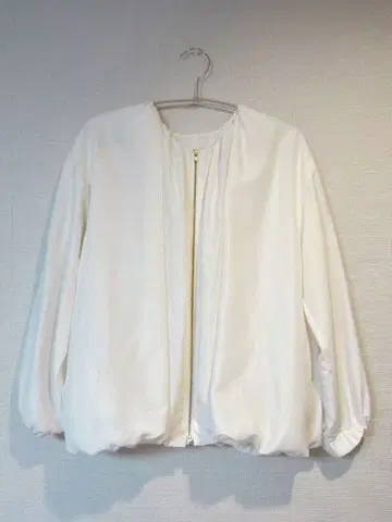 saloon 쉬폰 블루종 집업 자켓 얇은 소재 아우터