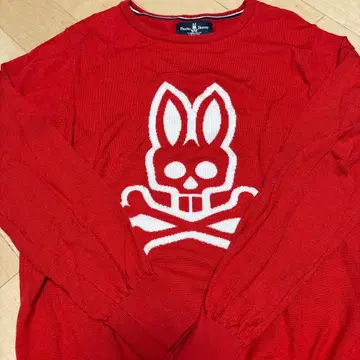 Psycho Bunny 레드 스웨터 K100906