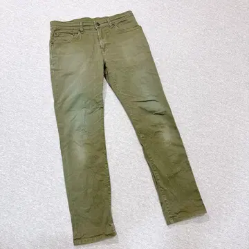 에드윈 하의 캐주얼 팬츠 카키 29인치 일본제