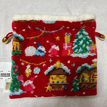 FEILER 클라이너마르크트 복조리 크리스마스 디자인 빨간색