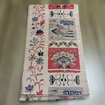 후쿠로 오비 추상 패턴 벽화풍