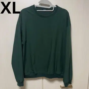 BEAMS 리브 롱 슬리브 풀오버 긴팔 티셔츠 그린 XL
