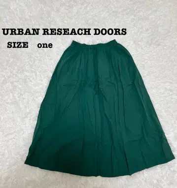 URBAN RESEARCH DOORS 롱 스커트 one 그린[212]