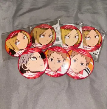 하이큐 운 복권 캔뱃지 코즈메 켄마 야쿠 모리스케 리에프