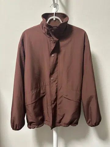 [ 새상품 ] UNIQLO 리버서블 스탠드 자켓 브라운 블루종