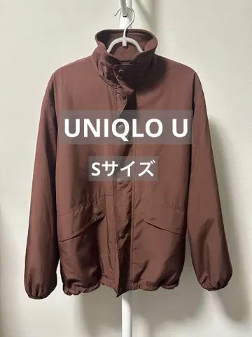 [ 새상품 ] UNIQLO 리버서블 스탠드 자켓 브라운 블루종