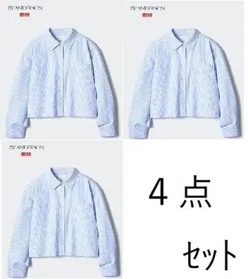 S XS 유니클로 JW ANDERSON 옥스퍼드 셔츠 4종