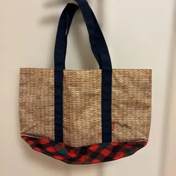 familiar 토트백 바스켓 패턴 x familiar 체크