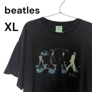 레어 00s 비틀즈 애비 로드 티셔츠 사과 택