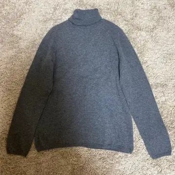 [새상품급] mon chou chou 그레이 터틀넥 니트 스웨터