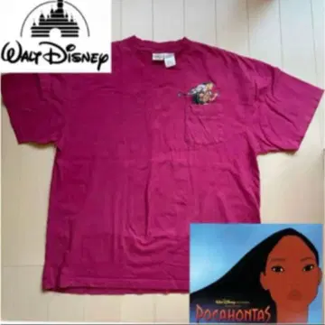 초레어 디즈니 포카혼타스 자수 빅 티셔츠