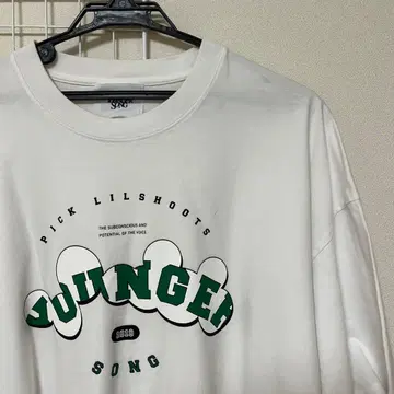 younger song HIDDEN SS TEE White L