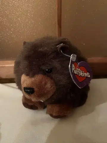 퍼프킨스 비버 봉제 인형