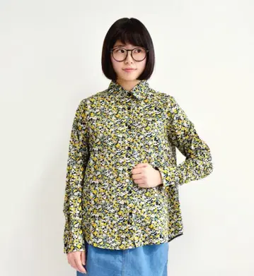 꽃무늬 카모플라쥬 팬더 무늬 셔츠 이자카야 매니아 스토어 블라우스