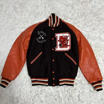 [ 초레어 ] 빈티지 Catch Ball 백드롭 바시티 자켓