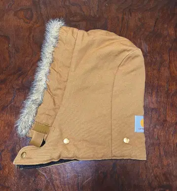 Carhartt 칼하트 퍼 달린 덕 후드 후부착 브라운