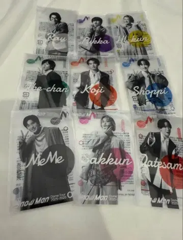 SnowMan ON 클리어 스티커 9장 세트