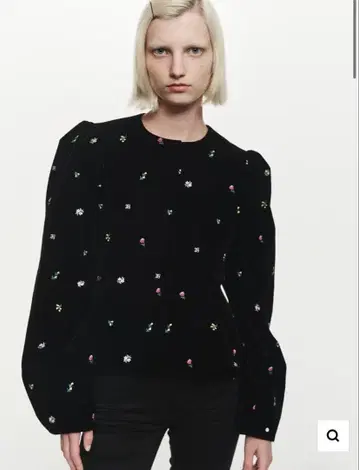 BIBIY STARRY PEPURAMU CARDIGAN 블랙 새상품