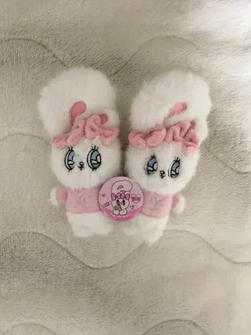 토끼 봉제 인형 키링