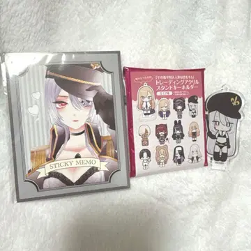 그 비스크 돌은 사랑을 한다 전시회 북 모양 메모지 아크릴 스탠드 키링