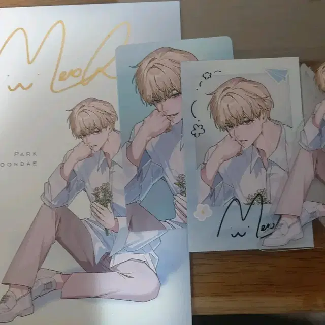 데못죽 대만판 문대 아크릴스탠드,폴라로이드 특전, 엽서,포카 일괄