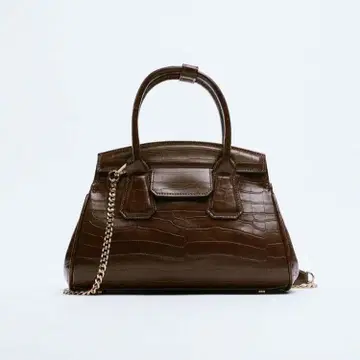 ZARA 크로커다일 엠보싱 시티 백